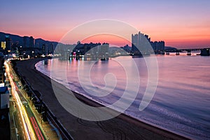 Gwangalli Beach in Busan, South Korea