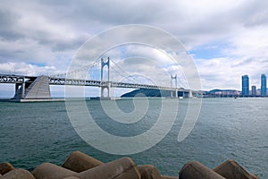 Gwangan Bridge at Gwangalli Beach