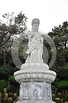 Gwanseeum-bosal statue, Haedong Yonggungsa Temple, Busan, South Korea photo