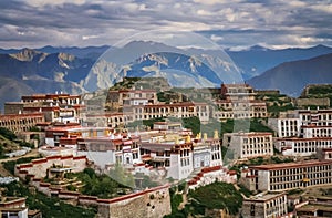 Ganden Monastery near Lhasa photo