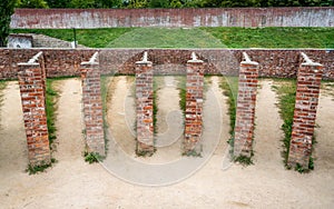 Gyeokbyeokjang a former exercise facility for inmates of Seodaemun prison Seoul South Korea photo