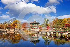 Gyeongbokgung Palace in autumn, Korea.