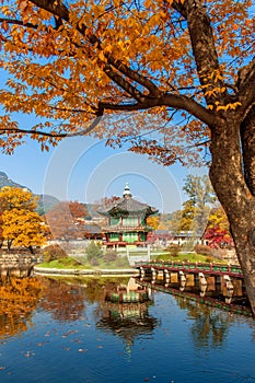 Gyeongbokgung Palace in autumn, Korea.