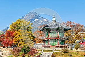 Gyeongbokgung Palace in autumn, Korea.