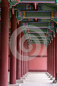 Gyeongbokgung palace hallway