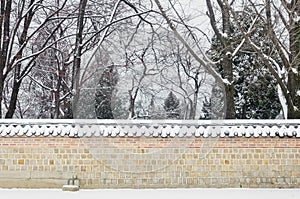 Gyeongbokgung Palace have snowy in winter season