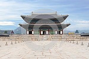 Gyeongbokgung palace in Seoul city, South korea.