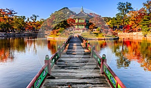 Gyeongbokgung Palace in seoul,Korea. photo