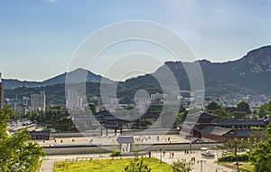 Gyeongbokgung palace in Seoul, South Korea. photo
