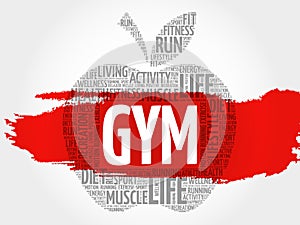 GYM apple word cloud