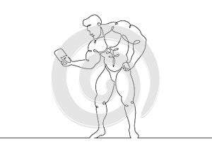 Gym bodybuilder sports concept.