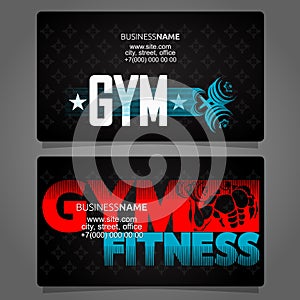 Gym business card