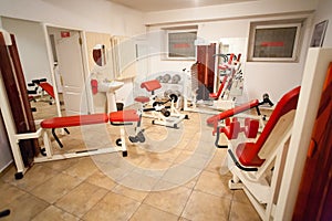 Gym club training machines