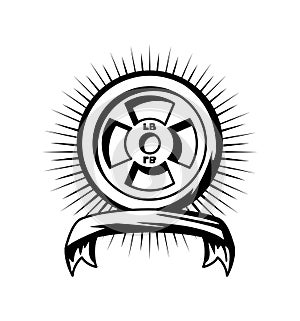 gym emblem illustration