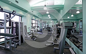 Gym equipment room