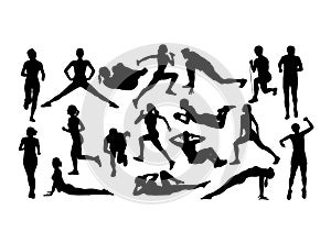 Gym and Fitness Sport Silhouettes