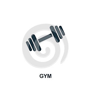 Gym icon. Premium style design from fitness icon collection. Pixel perfect Gym icon for web design, apps, software