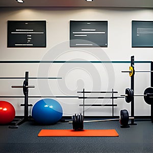 Gym interiore room fitness center photo