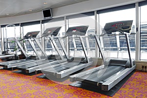 Gym running fitness machines