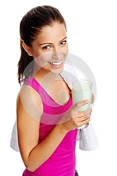 Gym shake woman