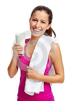 Gym shake woman