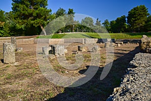 The gymnasium at the Ancient Olympia, Greece