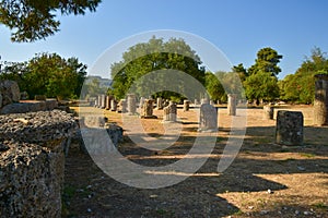 The gymnasium at the Ancient Olympia, Greece