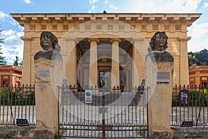 The Gymnasium, the main building of Palermo Botanical Garden