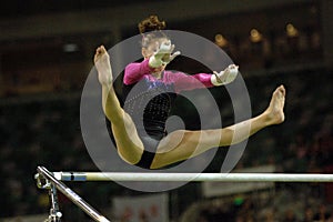 Gymnast uneven bars 002 photo