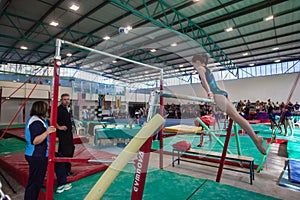 Gymnast Girl Parallel Bars Coaches