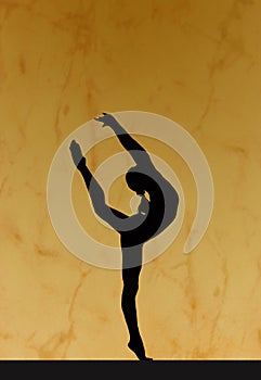 Gymnastic silhouette