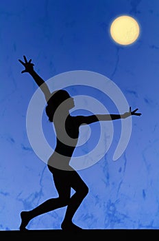 Gymnastic silhouette