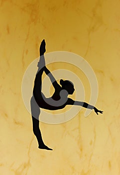 Gymnastic silhouette