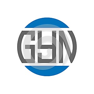 GYN letter logo design on white background. GYN creative initials circle logo concept. GYN letter design