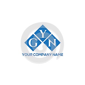 GYN letter logo design on white background. GYN creative initials letter logo concept. GYN letter design