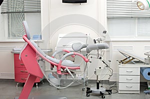 Gynecological room in female clinic