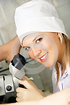 Gynecologist examining a patient photo