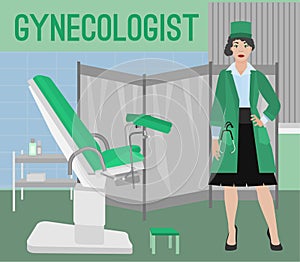 Gynecologist vector image