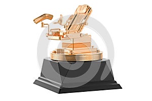 Gynecology golden award concept, 3D rendering, 3D rendering