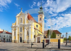 Gyor - The Carmelite Church is one of the most important historic churches of the city.Hungary