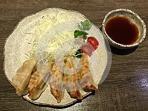 Gyoza Dish. Japan,