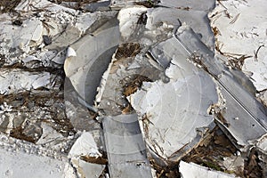 Gypsum cardboard pollutes the wood