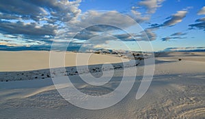 Gypsum sand dunes, White Sands National Monument, New Mexico, USA