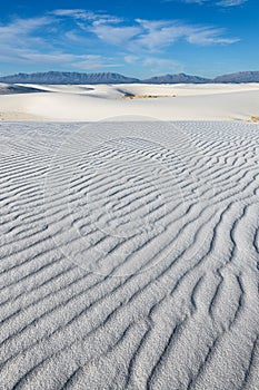 Gypsum sand dunes at White Sands National Park