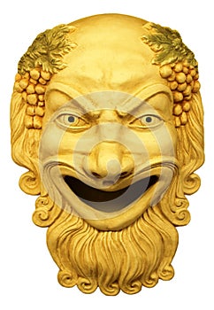 Gypsum theatrical mask.