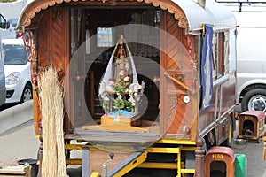 Gypsy caravan in Saintes Maries de la Mer, France