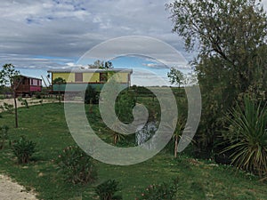 Gypsy caravans in Camargue, Southern France