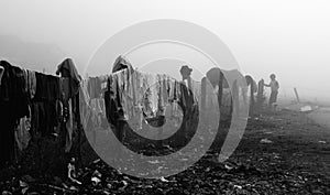 Gypsy clothes drying on line