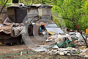 Gypsy unhygienic settlement in Belgrade