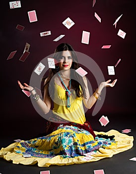 Gypsy woman with and cards